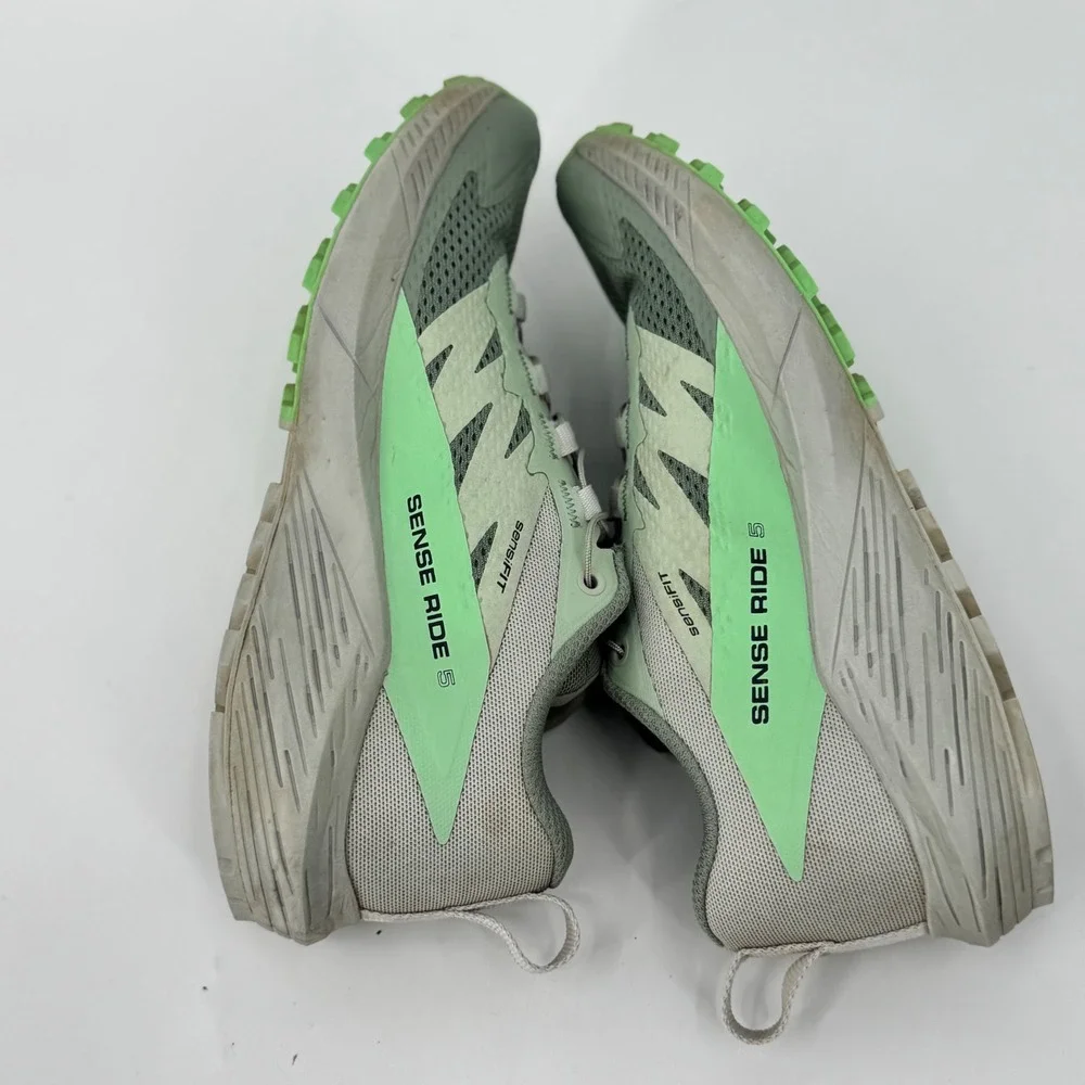 Salomon Women's Sense Ride 5 Trail Running Shoes Sage Green Size 6